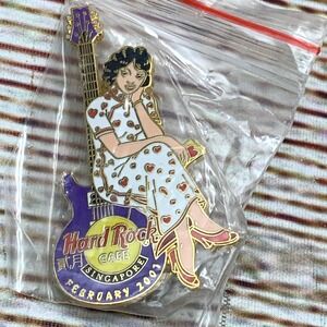 Hard Rock Cafe Pin: Singapore‎ February 2001 Calendar Girl Series